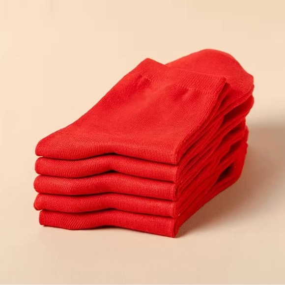 ๐๐ 2 Pairs Red Ankle Socks - Picture 5 of 5